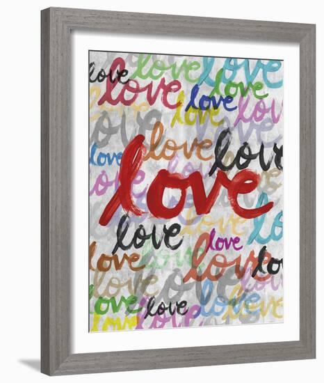 Bold Brushstrokes - Love-Lottie Fontaine-Framed Giclee Print