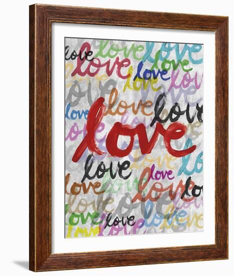 Bold Brushstrokes - Love-Lottie Fontaine-Framed Giclee Print