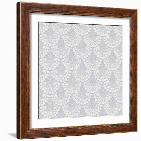 Bold Geometric Pattern in Art Deco Style-tukkki-Framed Art Print