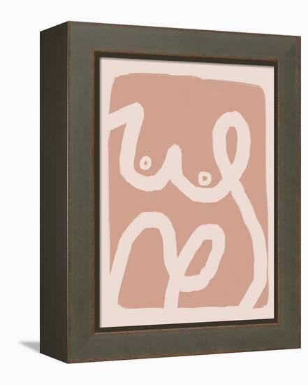 Bold Line Art Nude-Little Dean-Framed Premier Image Canvas