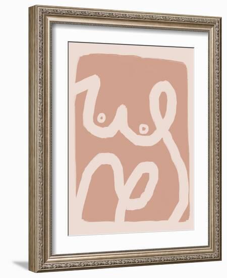 Bold Line Art Nude-Little Dean-Framed Photographic Print