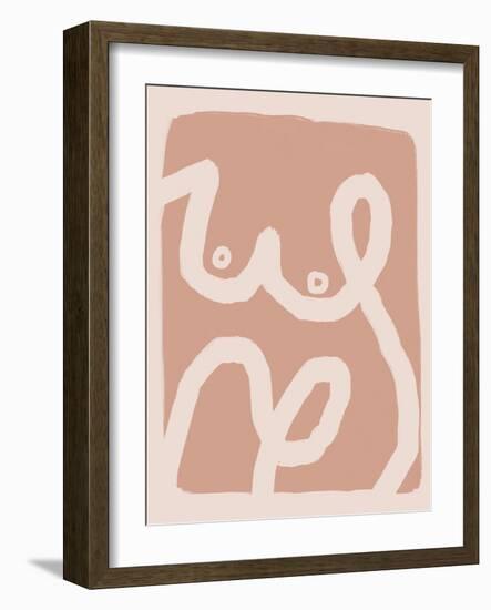 Bold Line Art Nude-Little Dean-Framed Photographic Print