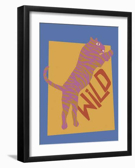 Bold Tiger - Wild-Lottie Fontaine-Framed Giclee Print