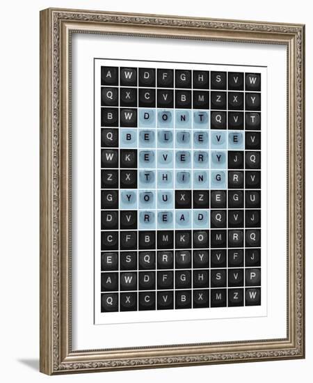 Bold Type-Tom Frazier-Framed Giclee Print