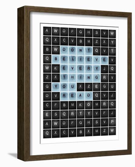 Bold Type-Tom Frazier-Framed Giclee Print