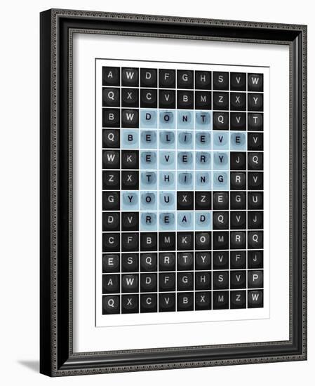 Bold Type-Tom Frazier-Framed Giclee Print