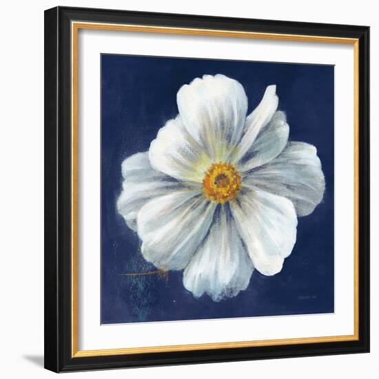 Boldest Bloom I Dark Blue-Danhui Nai-Framed Art Print