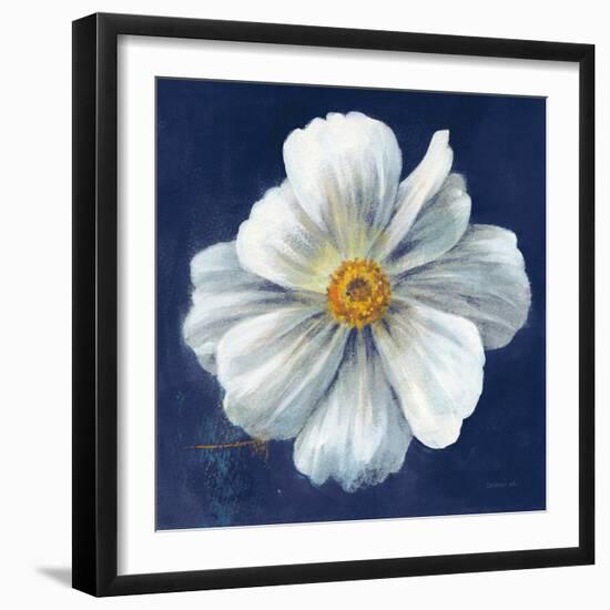 Boldest Bloom I Dark Blue-Danhui Nai-Framed Premium Giclee Print
