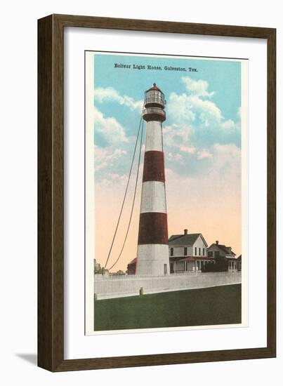 Bolivar Lighthouse, Galveston, Texas-null-Framed Art Print