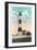 Bolivar Lighthouse, Galveston, Texas-null-Framed Art Print