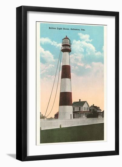 Bolivar Lighthouse, Galveston, Texas-null-Framed Art Print