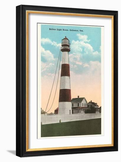 Bolivar Lighthouse, Galveston, Texas-null-Framed Art Print