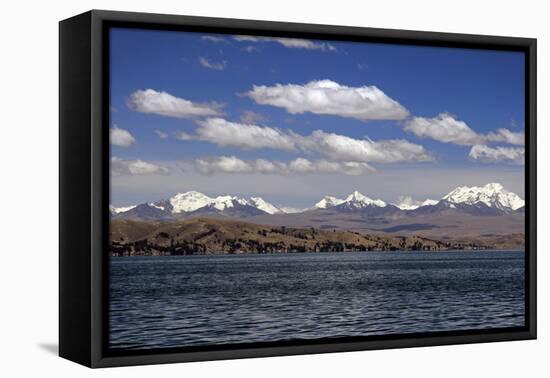 Bolivia, Lake Titicaca, Scenic Mountains-Kymri Wilt-Framed Premier Image Canvas