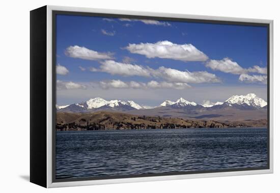 Bolivia, Lake Titicaca, Scenic Mountains-Kymri Wilt-Framed Premier Image Canvas