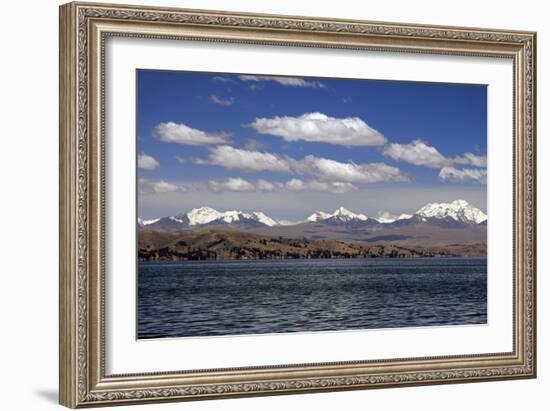 Bolivia, Lake Titicaca, Scenic Mountains-Kymri Wilt-Framed Photographic Print