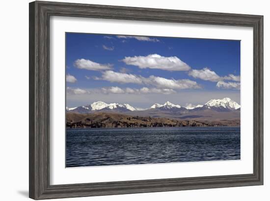 Bolivia, Lake Titicaca, Scenic Mountains-Kymri Wilt-Framed Photographic Print