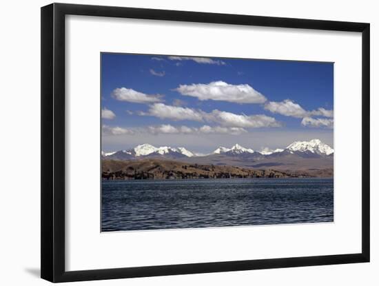 Bolivia, Lake Titicaca, Scenic Mountains-Kymri Wilt-Framed Photographic Print