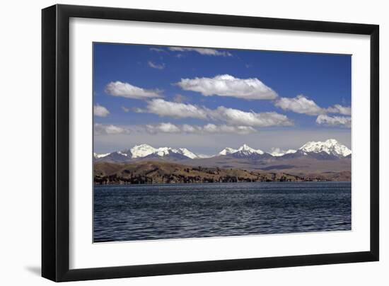 Bolivia, Lake Titicaca, Scenic Mountains-Kymri Wilt-Framed Photographic Print