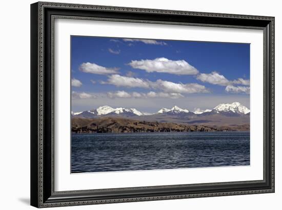 Bolivia, Lake Titicaca, Scenic Mountains-Kymri Wilt-Framed Photographic Print