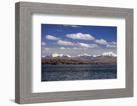 Bolivia, Lake Titicaca, Scenic Mountains-Kymri Wilt-Framed Photographic Print