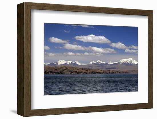Bolivia, Lake Titicaca, Scenic Mountains-Kymri Wilt-Framed Photographic Print