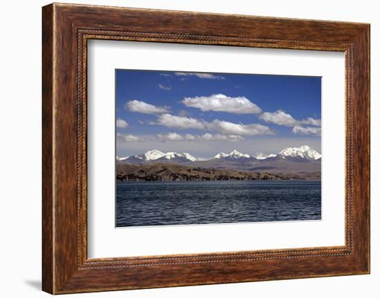 Bolivia, Lake Titicaca, Scenic Mountains-Kymri Wilt-Framed Photographic Print