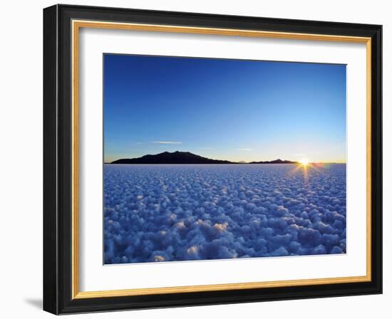 Bolivia, Potosi Department, Daniel Campos Province, Sunset over the Salar de Uyuni, the largest sal-Karol Kozlowski-Framed Photographic Print