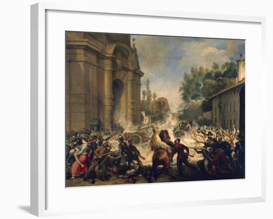 Bologna, Expulsion of Austrians from Porta Galliera, August 8, 1848-Antonio Muzzi-Framed Giclee Print