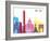 Bologna Skyline Pop-paulrommer-Framed Art Print