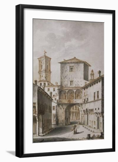 Bologna, Voltone, known as Mezzavacca, One of Gates of City, 1797-null-Framed Giclee Print