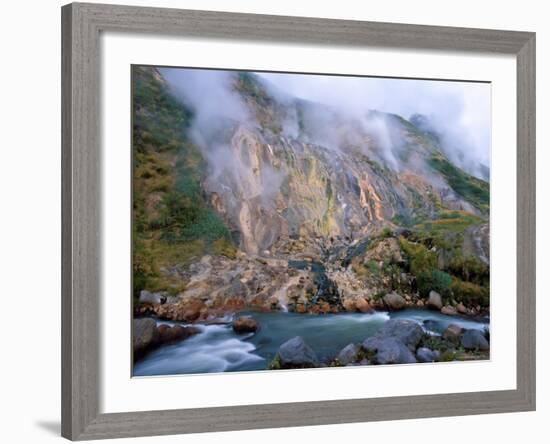 Bolshoi Vitrazh / Great Stained-Glass Window, Geyser Valley, Kronotsky Zapovednik, Russia-Igor Shpilenok-Framed Photographic Print