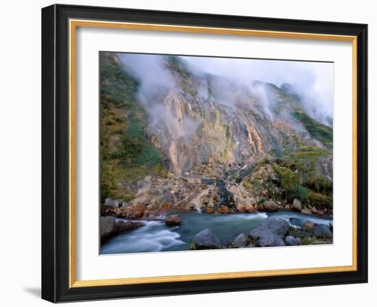 Bolshoi Vitrazh / Great Stained-Glass Window, Geyser Valley, Kronotsky Zapovednik, Russia-Igor Shpilenok-Framed Photographic Print