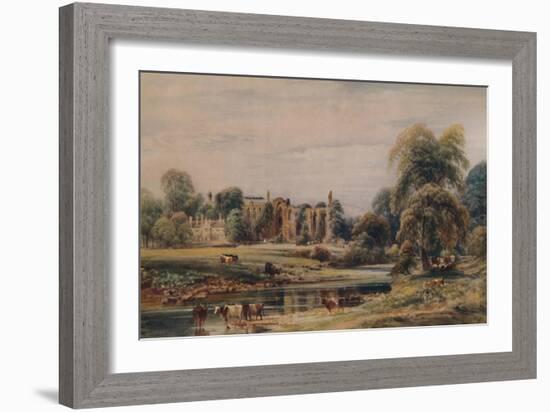 'Bolton Abbey and Rectory', 1846, (1935)-Peter De Wint-Framed Giclee Print