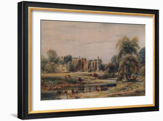 'Bolton Abbey and Rectory', 1846, (1935)-Peter De Wint-Framed Giclee Print