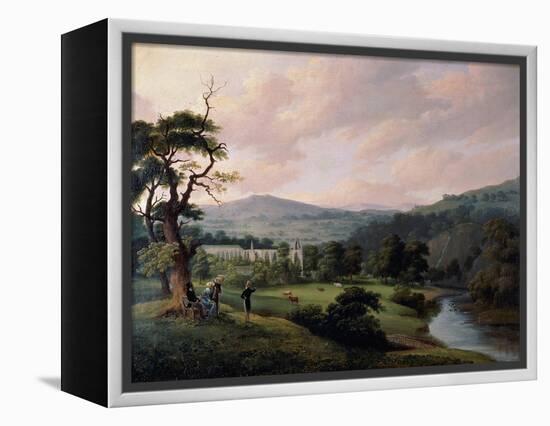 Bolton Abbey from the River Wharfe-J. M. W. Turner-Framed Premier Image Canvas