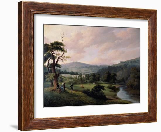 Bolton Abbey from the River Wharfe-J. M. W. Turner-Framed Giclee Print