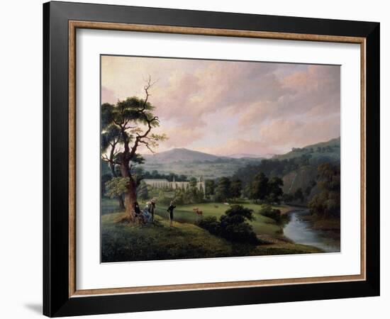 Bolton Abbey from the River Wharfe-J. M. W. Turner-Framed Giclee Print