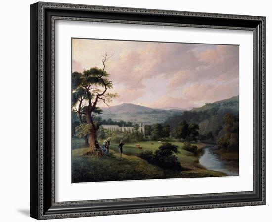 Bolton Abbey from the River Wharfe-J. M. W. Turner-Framed Giclee Print