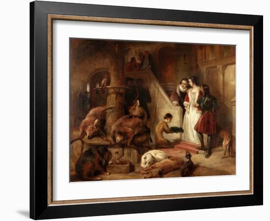 Bolton Court in Olden Times-Edwin Landseer-Framed Giclee Print