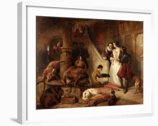 Bolton Court in Olden Times-Edwin Landseer-Framed Giclee Print