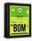 BOM Mumbai Luggage Tag I-NaxArt-Framed Stretched Canvas