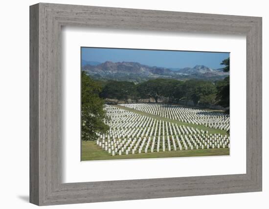 Bomana War Cemetery, Port Moresby, Papua New Guinea, Pacific-Michael Runkel-Framed Photographic Print