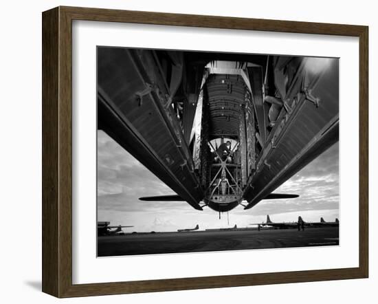 Bomb Bay Doors of B36 Bomber, Part of the Strategic Air Command Forces Stationed at Carswell AFB-Margaret Bourke-White-Framed Photographic Print