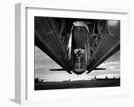 Bomb Bay Doors of B36 Bomber, Part of the Strategic Air Command Forces Stationed at Carswell AFB-Margaret Bourke-White-Framed Photographic Print