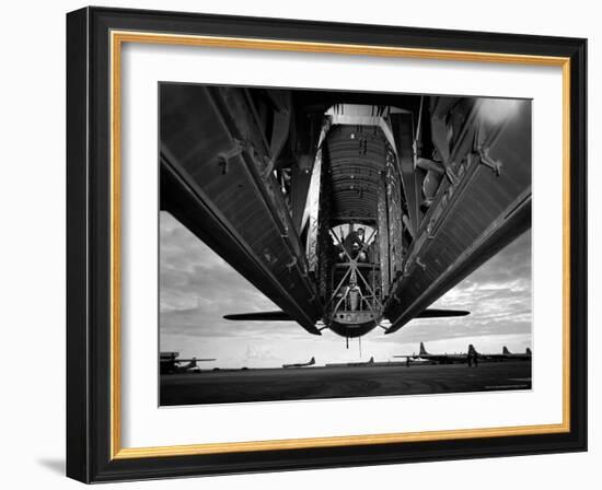 Bomb Bay Doors of B36 Bomber, Part of the Strategic Air Command Forces Stationed at Carswell AFB-Margaret Bourke-White-Framed Photographic Print