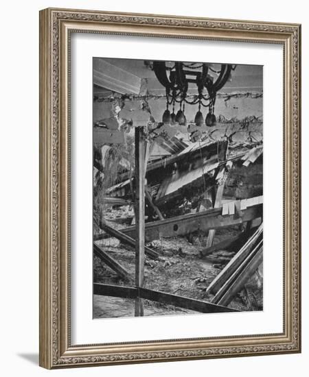 Bomb explosion in the Buergerbraukeller in Munich, 1939, (1940)-null-Framed Photographic Print