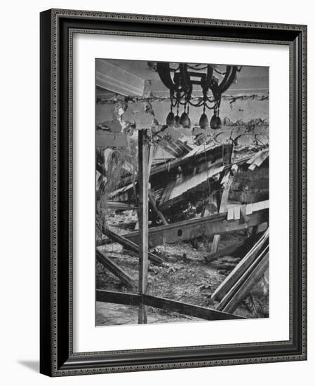 Bomb explosion in the Buergerbraukeller in Munich, 1939, (1940)-null-Framed Photographic Print