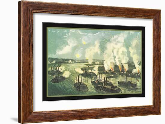 Bombardment and Capture of Island Number Ten-null-Framed Art Print