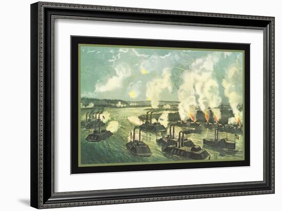 Bombardment and Capture of Island Number Ten-null-Framed Art Print