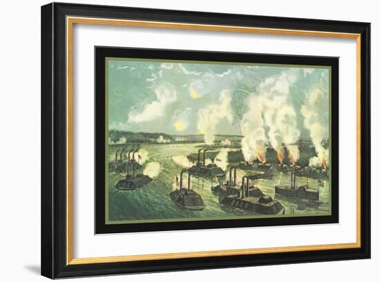 Bombardment and Capture of Island Number Ten-null-Framed Art Print